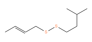 (E)-2-Butenyl 3-methylbutyl disulfide